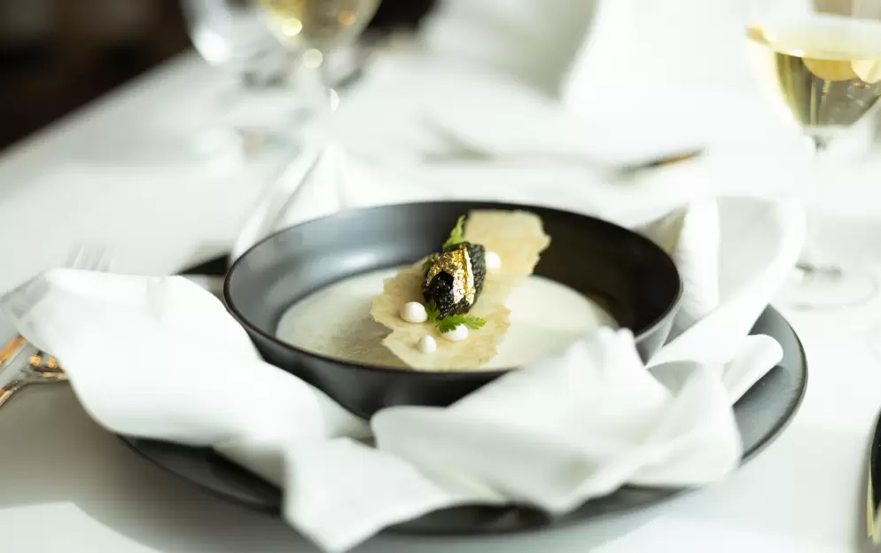Crystal Cruises Waterside White Sturgeon Caviar Smashed Chive Potato & Light Chicken Velouté 2.jpg